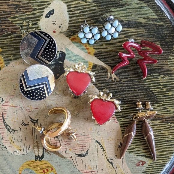 Vintage Earring Lot - Picture 2 of 10
